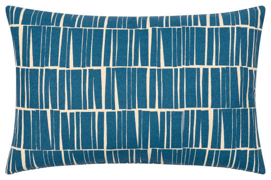 Surya Natur Pillow Shell With Down Insert 13"H X 20"W Dark Blue