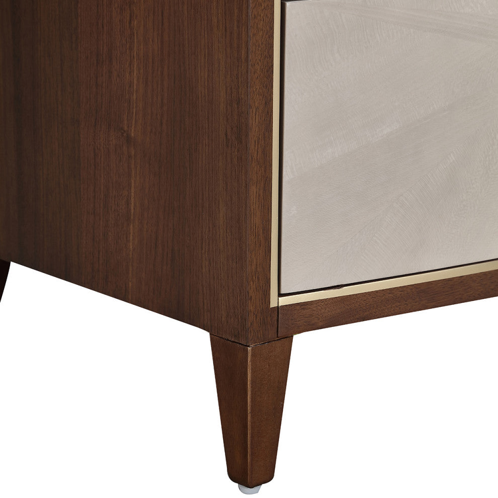 Houston 2-Drawer Nightstand, Walnut