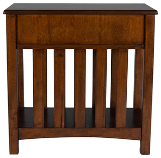 Larina Shaker One Drawer Side Table, Cherry