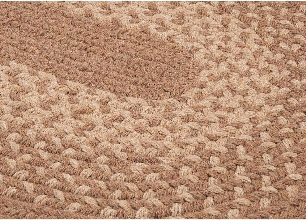 Colonial Mills Jackson JK80 Taupe Traditional Area Rug, Round 6'x6'