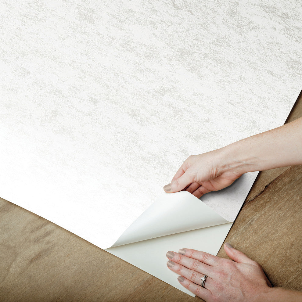 White Aura Ombre Peel & Stick Wallpaper Mural