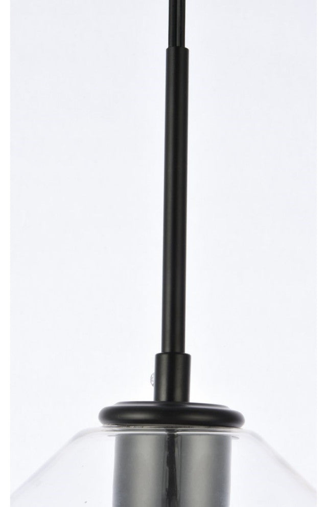 Living District Gene 1-Light Plug-In Pendant Black