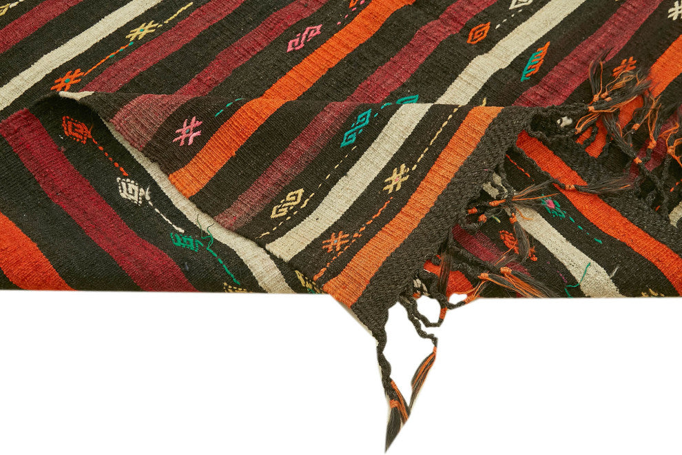 Rug N Carpet - Handmade Turkish 7' 5'' x 10' 4'' Vintage Goat Hair Kilim Rug