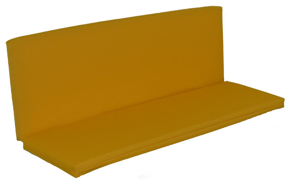 Full Bench Cushion, Yellow, 5 Foot