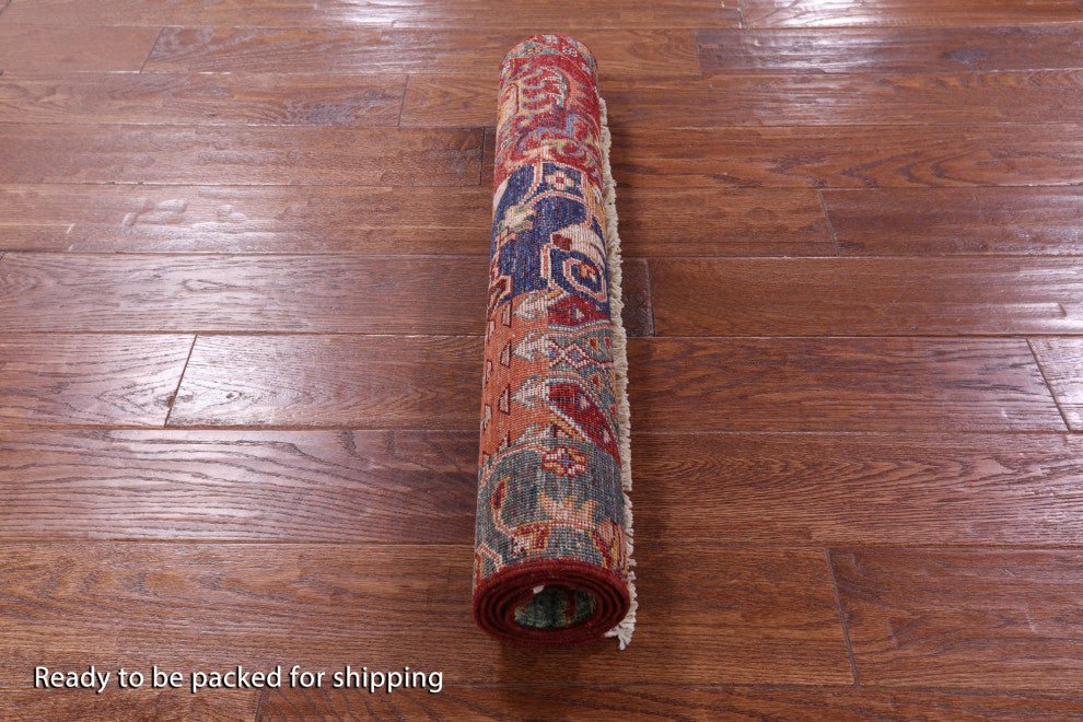 2' 7" X 4' 3" Super Kazak Handmade Wool Rug - Q12770