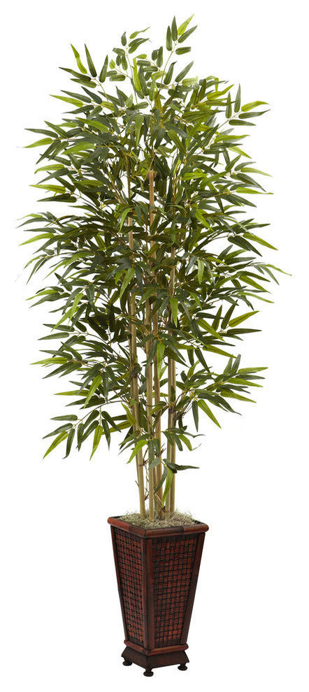 6' Bamboo Tree With Decorative Planter