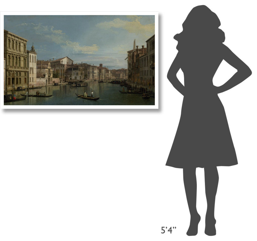 "Grand Canal in Venice, Palazzo Flangini, Campo San Marcuola" Paper Art, 46"x28"