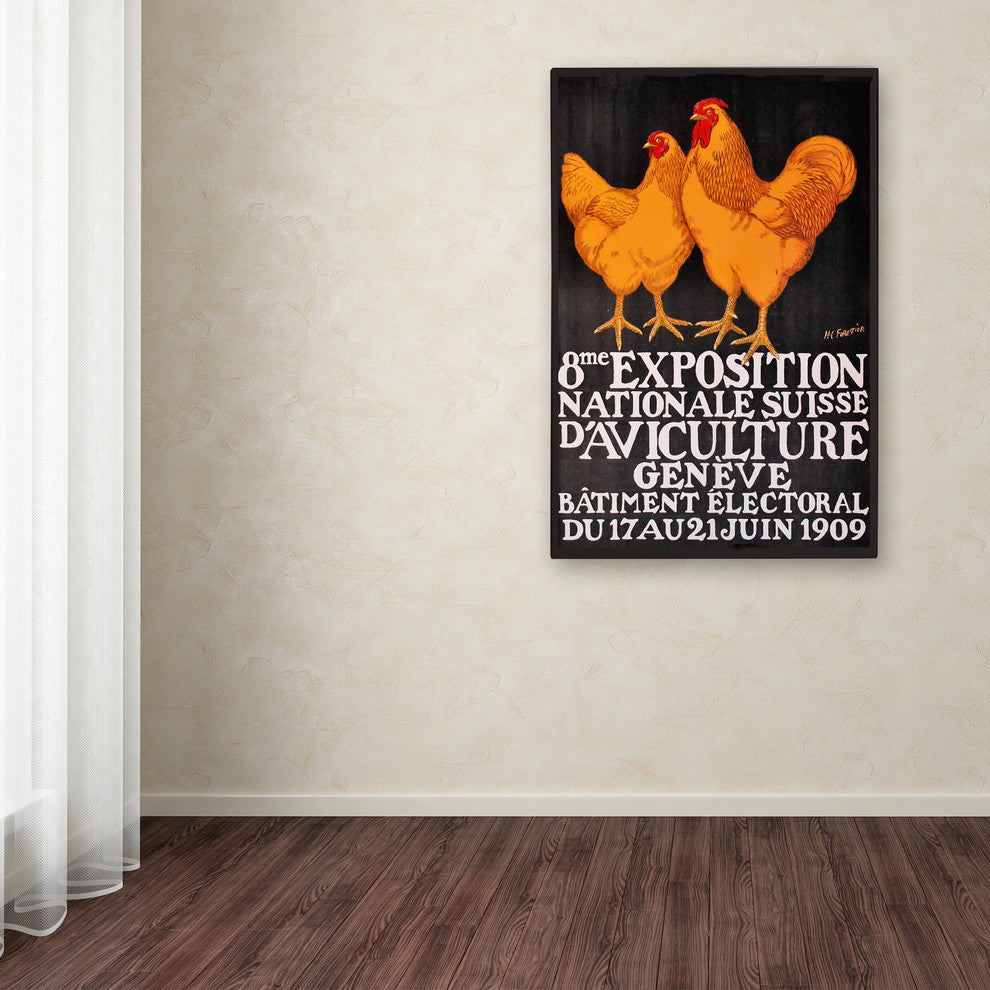 Vintage Apple Collection ''Expo Roosters'' Canvas Art, 16x24