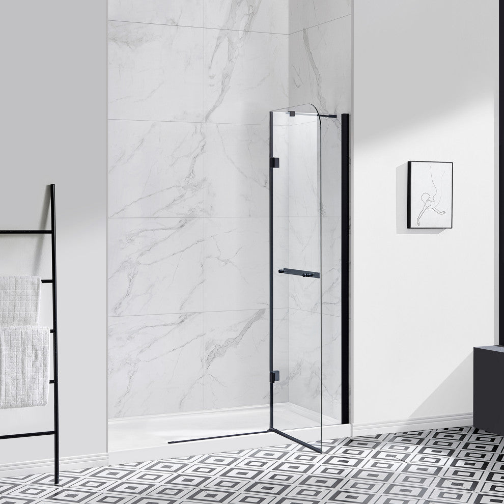 Ove Decors Annie 45" Tempered Shower Panels, Satin Nickel