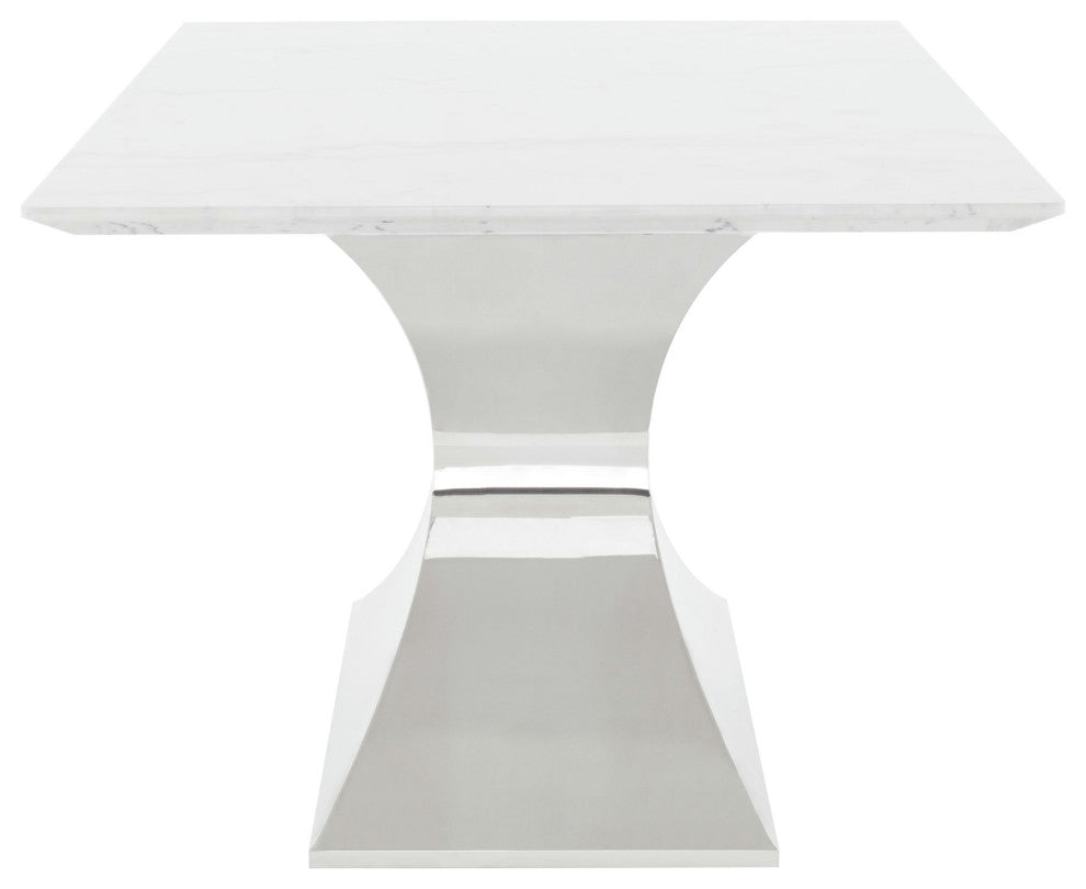 Praetorian White Stone Dining Table, HGNA562