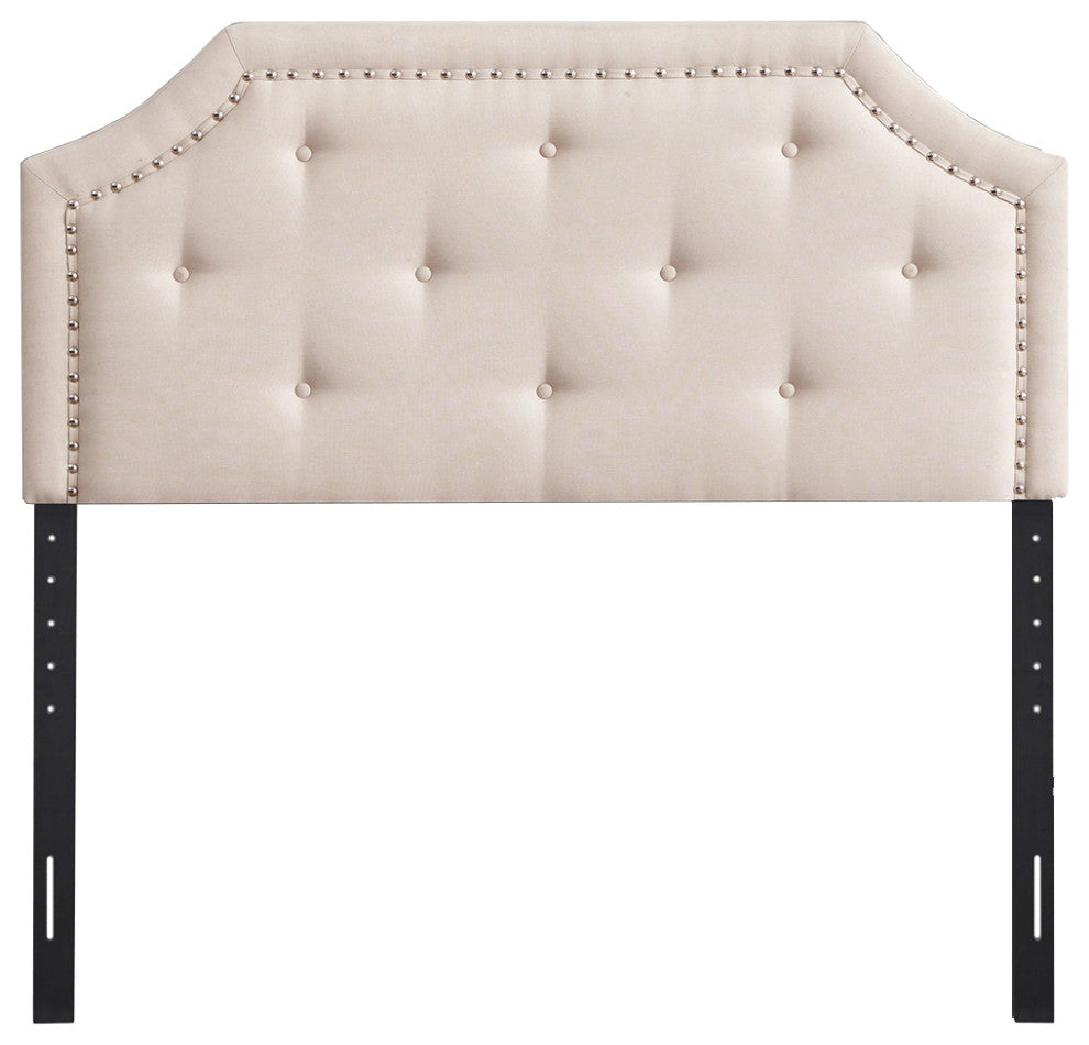 Franklin 61.02" W Beige Queen Expandable Width Headboard
