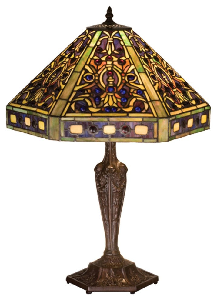Meyda Lighting 48832 23.5"H Tiffany Elizabethan Table Lamp