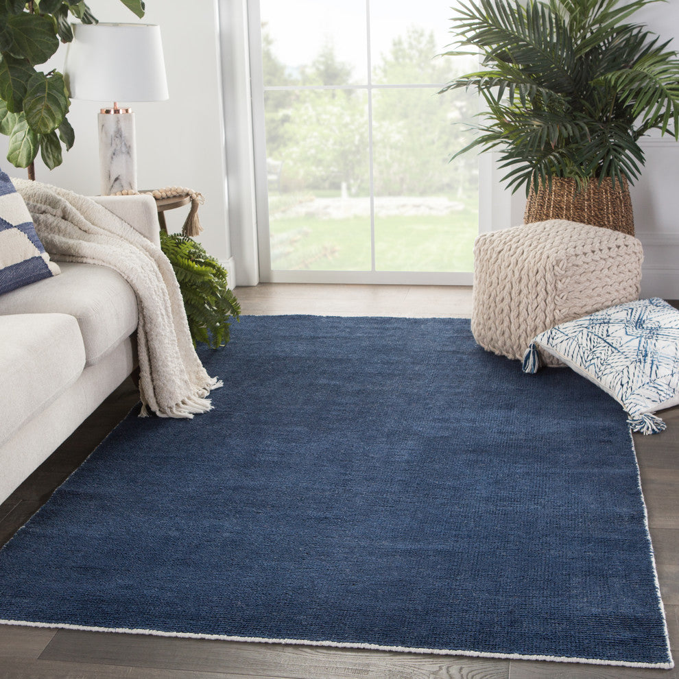 Jaipur Living Limon I-O Solid Blue Rug, 5''x8''