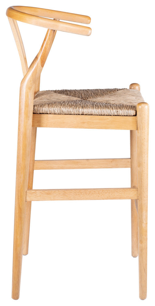 Wishbone Stool, Natural, Bar Height