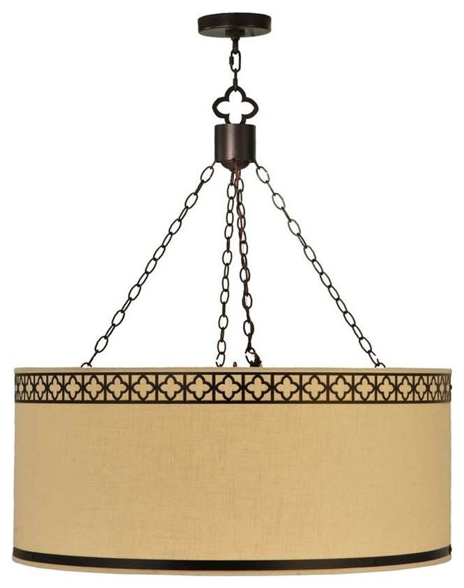 36W Cilindro Quatrefoil Textrene Pendant