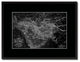 Persia Arabia Iraq Iran Vintage Monochrome Map Canvas, 16"x21"