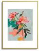 lunetricotee peonies abstract floral Metal Framed Art Print