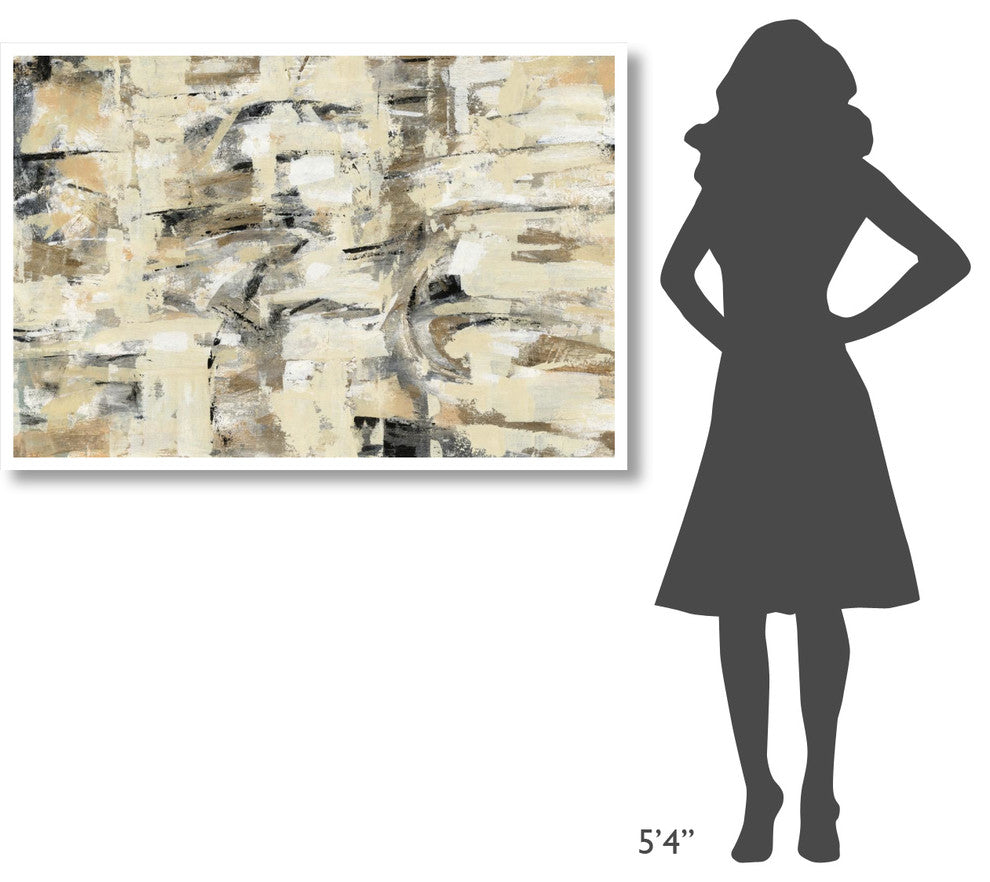 "Tone on Tone Crop" Digital Paper Print by Silvia Vassileva, 50"x34"