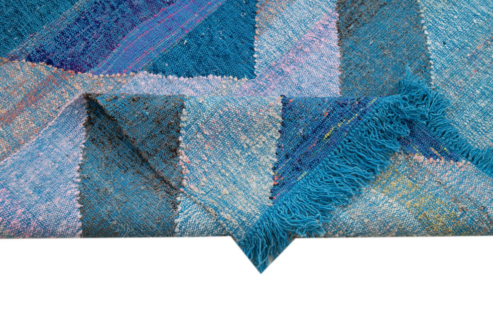 Rug N Carpet - Handwoven Turkish 9' 2'' x 10' 8'' Flatweave Wool Kilim Rug