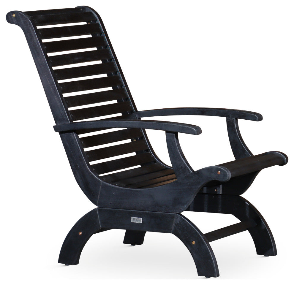 DTY Outdoor Living Aspen Eucalyptus Plantation Chair, Espresso