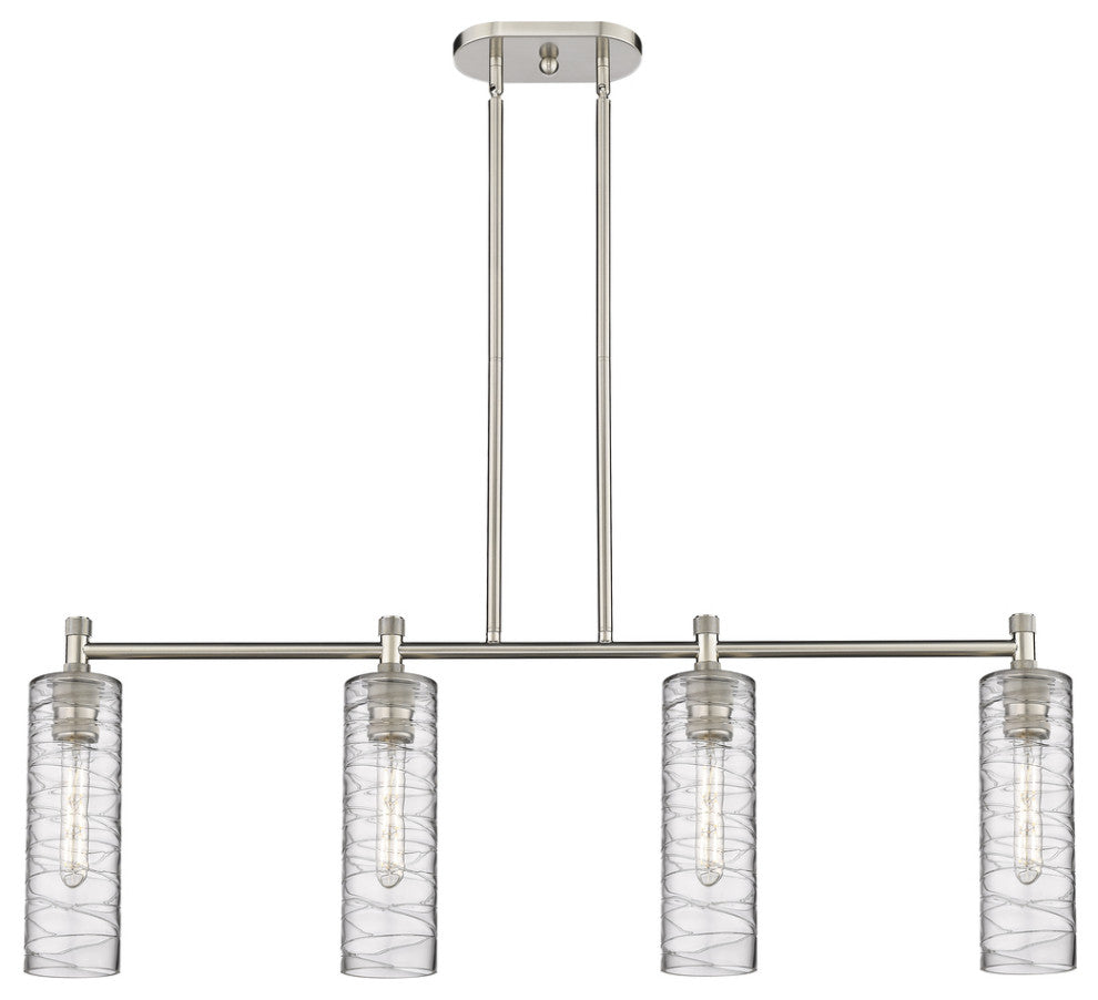 Crown Point 4 43.75" Island Lighting Satin Nickel