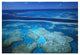 "Channel separating Hardy Reef/Hook Reef, Great Barrier Reef" Paper Art, 32"x22"