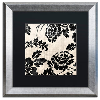 Color Bakery 'Stylesque III' Art, Silver Frame, Black Matte, 16"x16"