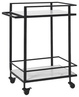 Colton Bar Cart In Black Color