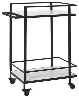 Colton Bar Cart In Black Color