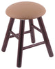 Holland Bar Stool, Oak Round Cushion Vanity Stool, Smooth Legs