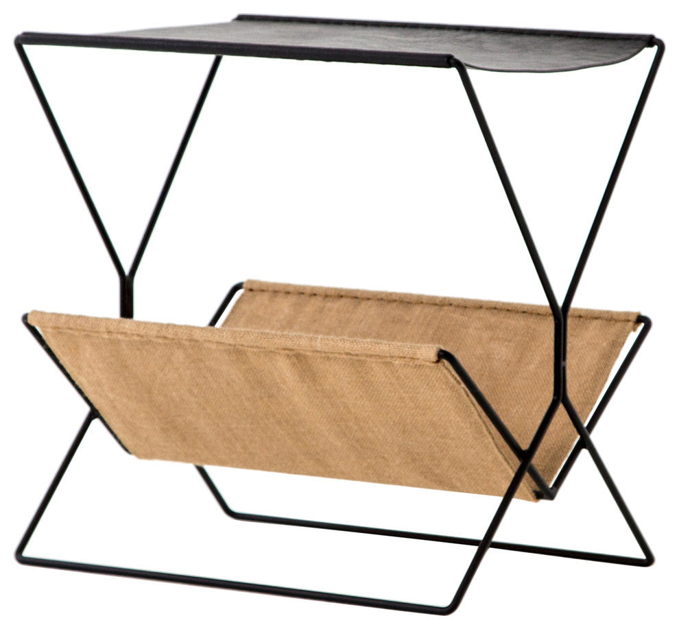 Monarch Magazine Rack-Distressed Black