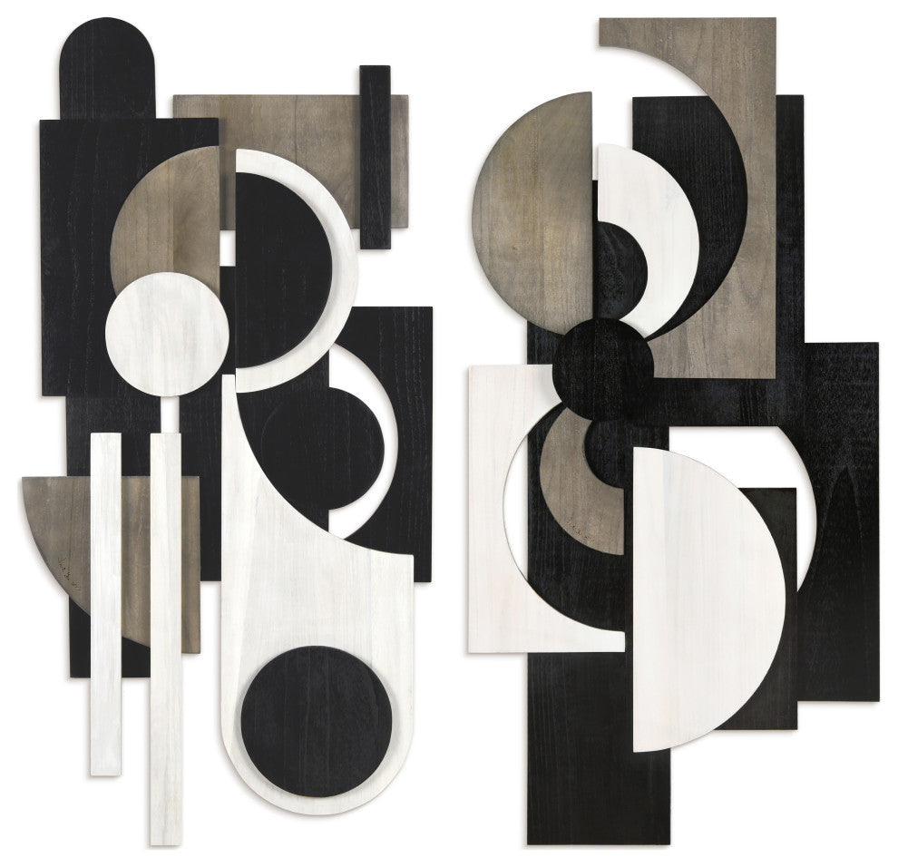 "Luminous Whisper and Dusk" Hand Made Solid Wood Abstracts