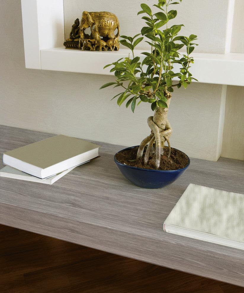 Grey Wood Adhesive Film Set of 2