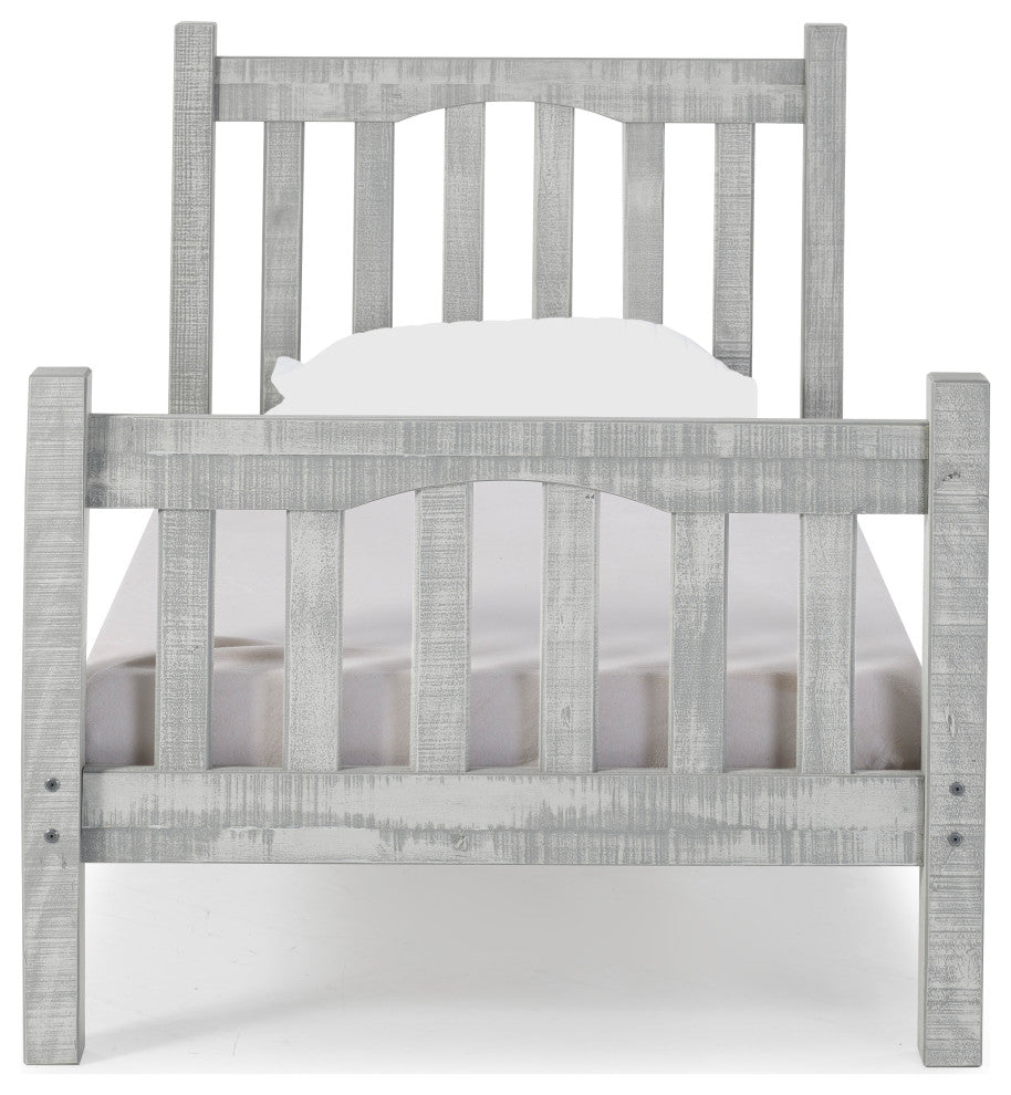 Mission Twin Bed, Gray