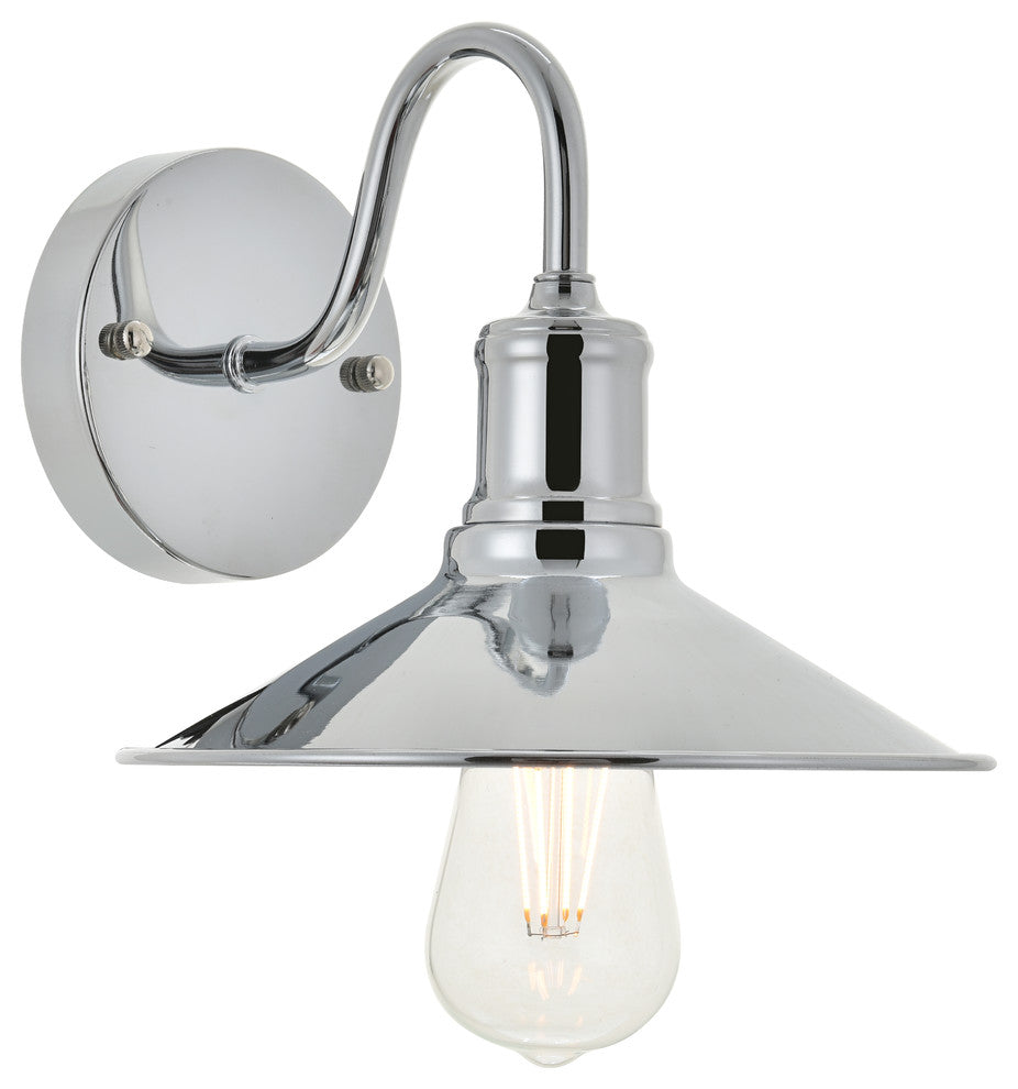 Chrome Finish 1-Light Wall Sconce