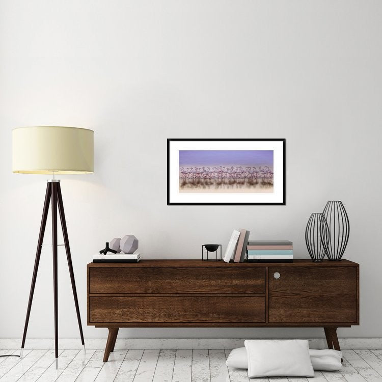 "Comrades In Color" Framed Digital Print by Ahmed Thabet, 38x21"