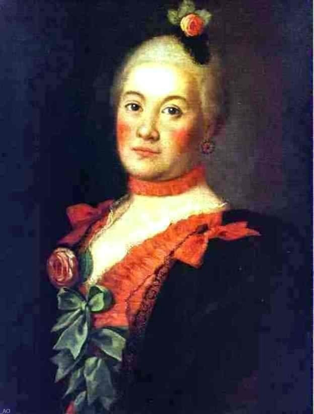 Alexey Petrovich Antropov Portrait of Princess T. A. Trubetzkaya Wrapped Canvas