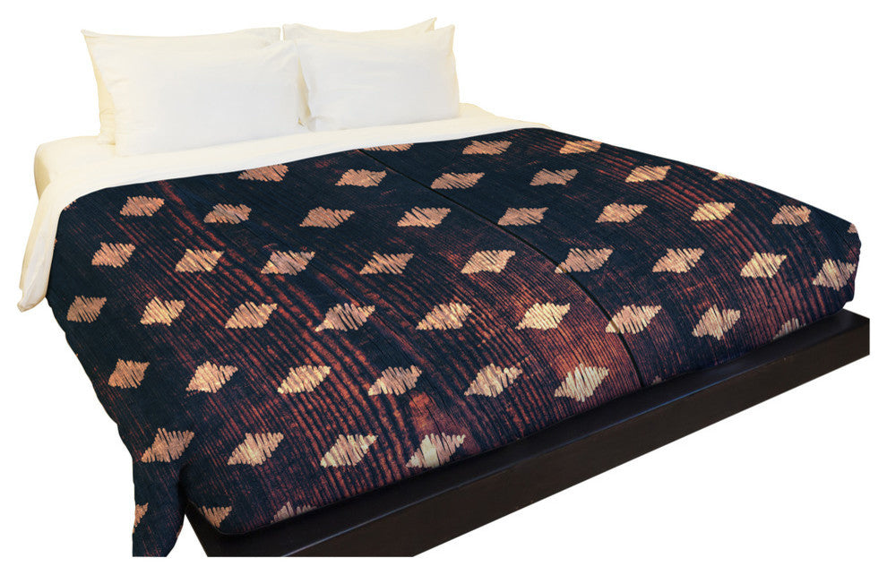 Scribble Scrabble Wood, Brown Lightweight King Duvet Cover