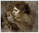 "The Motherly Kiss" Digital Paper Print by Eugene Carriere, 42"x35"