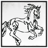 Line Equine 1 Fine Art Print, Black, 20"x20"