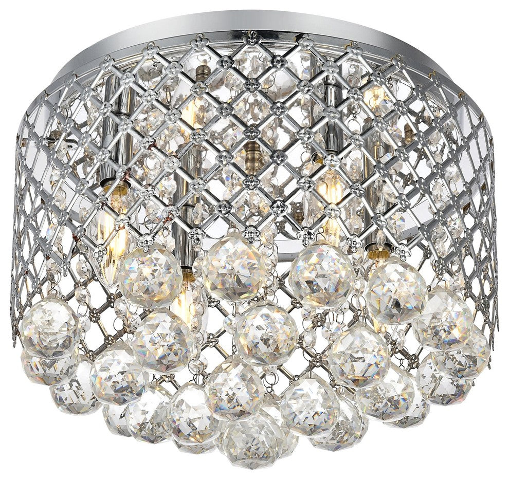 Living District LD5010F13C Orchid 4-Light flush mount