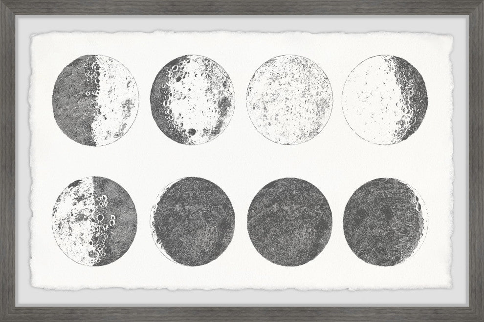 "Moon in Motion" Framed Painting Print, 18x12
