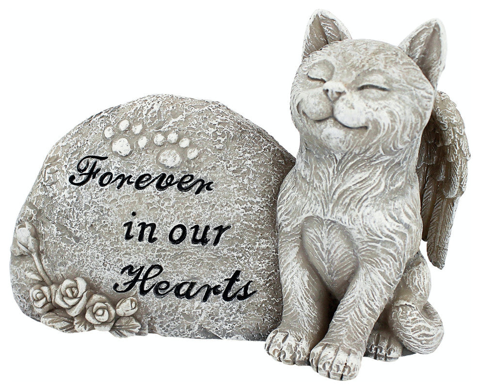 Forever in our Hearts Cat Statue