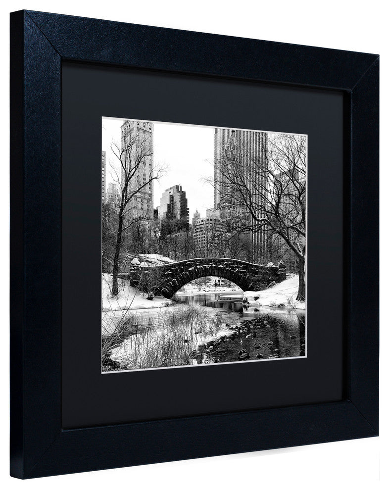 Philippe Hugonnard 'Gapstow Bridge Central Park' Matted Framed Art, 11x11