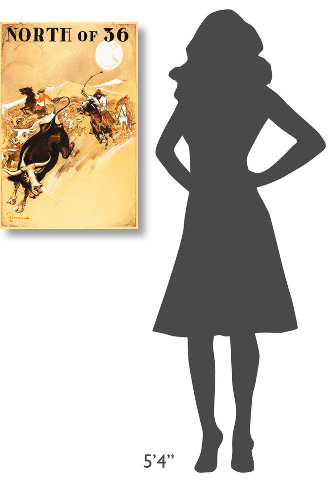 "North of 36" Stretched Canvas Giclee by Hollywood Photo Archive, 20x30"