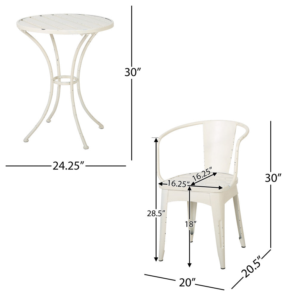 GDF Studio Marianna Childrens Shabby Chic Table Chat Set