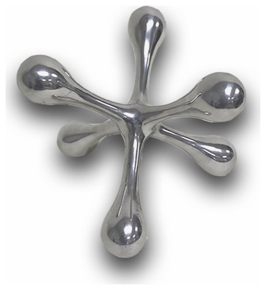 HomeRoots 5" Silver Finish Decorative Jack