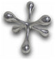 HomeRoots 5" Silver Finish Decorative Jack
