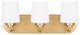 Sea Gull Windom 3-Light Bath Vanity Satin Brass