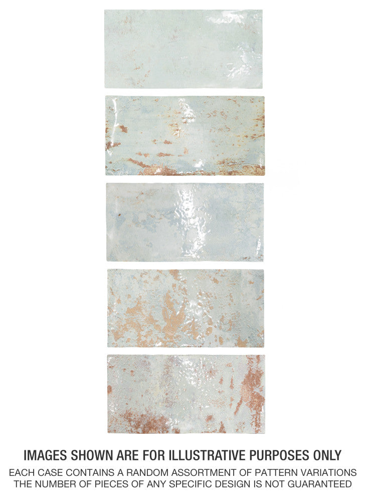 Biarritz Ceramic Wall Tile, Green